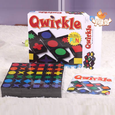 108pc Qwirkle Expansion Boards Set with 6 kinds color shape