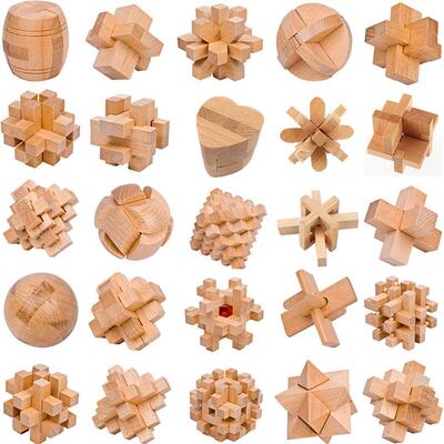 Kids and Adults Old China Kongming Luban Jigsaw Lock Gift