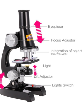 Kids Beginner Microscope Magnification Kids Science Toys