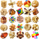 Wooden Luban Brain Teaser Kongming Interlocking Puzzle