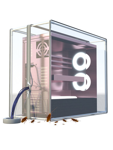 电脑主机蟑螂防尘散热防猫毛