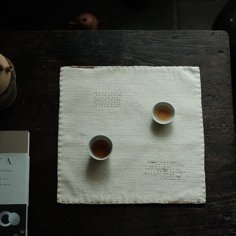 合行序 茶席 柞蚕丝 纯手工缝制 素雅清新