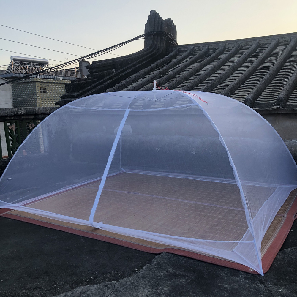 免安装折叠支架拉链单门无底伞罩式单双人1.8米1.2m床打地铺蚊帐