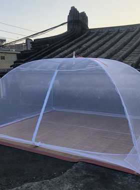 成人简易蚊帐罩家用伞罩免安装拉链新型可折叠宿舍工地防蚊打地铺