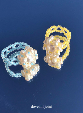 小众设计戒指珍珠清新百搭女