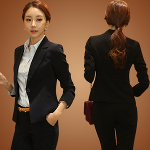 2018秋天春秋款修身小西服长袖外套5XL大码4xl女式职业正装工作装