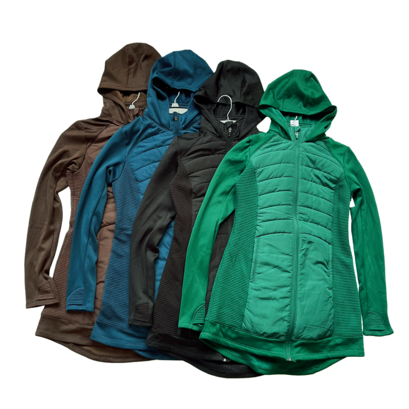 加大码胖MM保暖长款棉衣连帽加绒