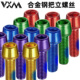 VXM自行车把立安装 螺丝山地车头M5 18mm镀钛彩色内六角螺丝配件