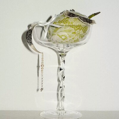 原创设计925银淡水珍珠卡扣精雕领结手镯法式复古精致小众手饰女