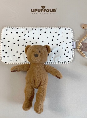 upupfour出口纯棉新生婴儿枕云片枕0到1岁枕巾四季吸汗透气防吐奶