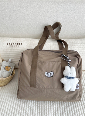 upupfour「山茶日记」韩国设计师原创卡通大容量轻便单肩斜挎包