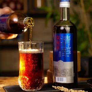 正宗绍兴黄酒女儿红黄酒清醇绍兴老酒半干型花雕酒500ml瓶装