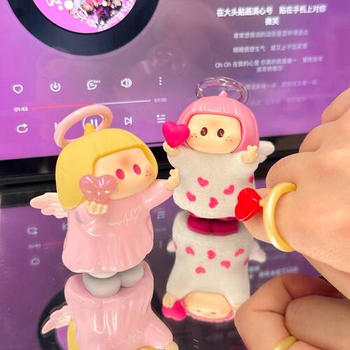 盲盒新品优优酱摆件萌趣系潮可爱歪头治愈玩手车载桌面生日礼物