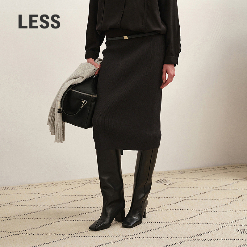 LESS通勤优雅直筒修身半身裙