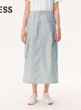 【0压系列】LESS春轻户外工装风大口袋直筒休闲半身裙2O2D10460