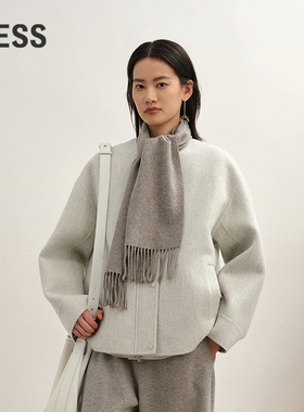 【商场同款】LESS2025冬新款双面呢夹克羽绒马甲两件套2P0C24920