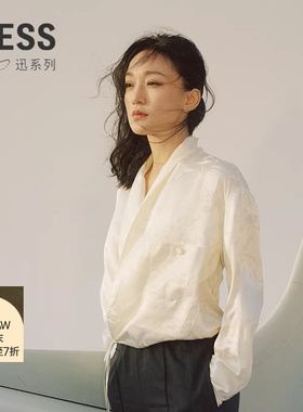 【商场同款/XUN系列】LESS2025年秋新款桑蚕丝印花夹克2P8616850