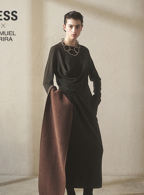 【商场同款/SAMUEL系列】LESS2025冬新款长袖针织连衣裙2PBG18830