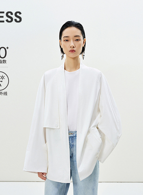 【0压系列】LESS立领宽松上衣女UPF50+防晒夹克外套2P4610750