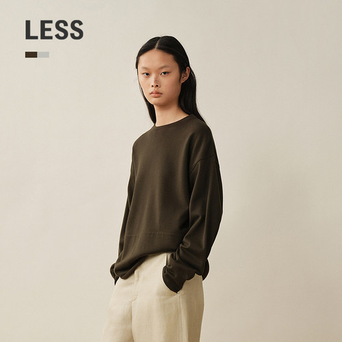 LESS休闲圆领套头卫衣
