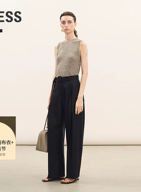 【商场同款】LESS2026夏新款通勤休闲丝羊毛香蕉裤子女2Q5E15350