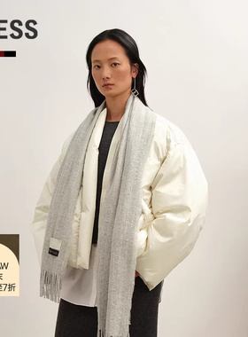 【商场同款】LESS2025年冬新款宽松短款夹克棒球羽绒服2P0C15620