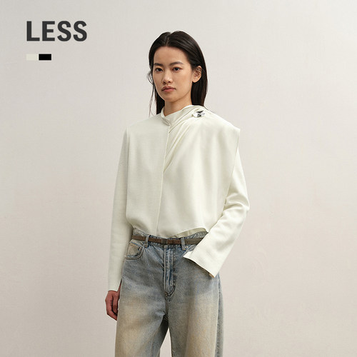 LESS美丽诺羊毛针织开衫