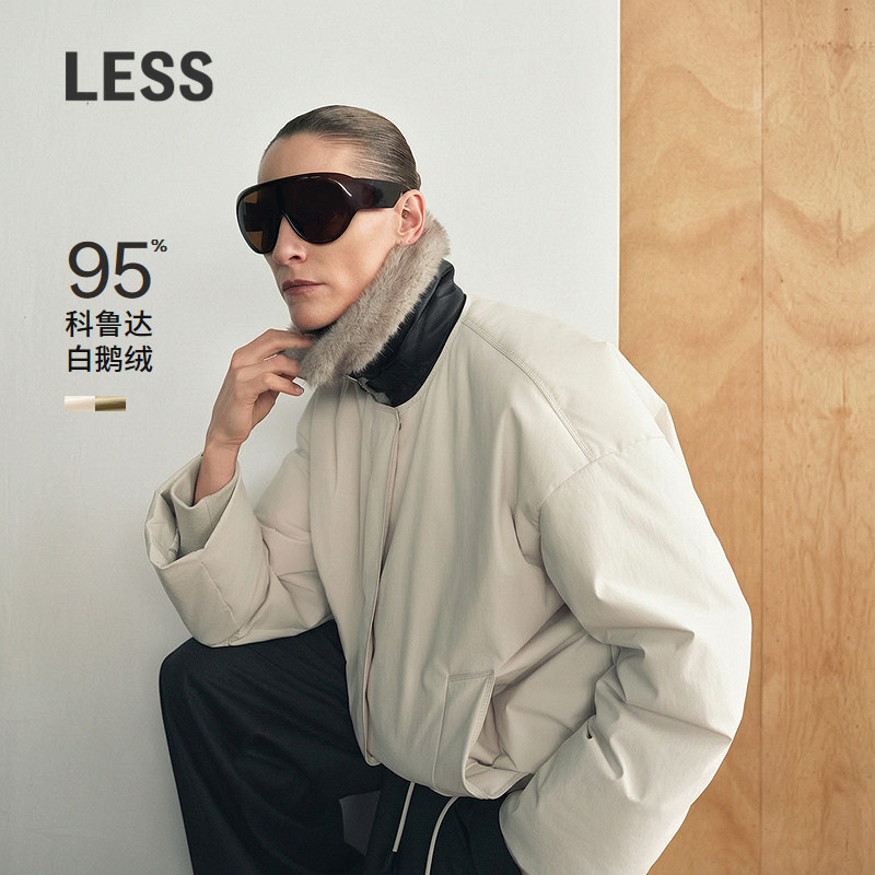 【商场同款|科鲁达白鹅绒】LESS2026冬新毛领气球鹅绒服2Q0C14230