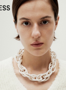 LESS小众设计感复古粗项链简约锁骨颈链3O2K14070