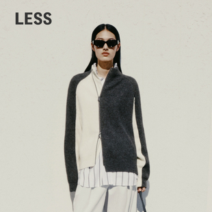 LESS绵羊毛针织衫 外套含山羊绒2N0311260 休闲开衫