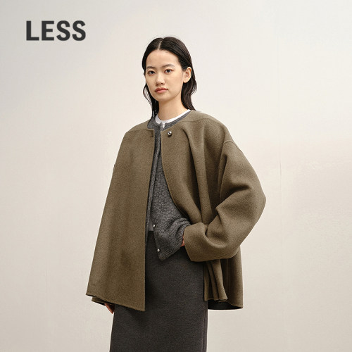 LESS复古直筒双面呢外套