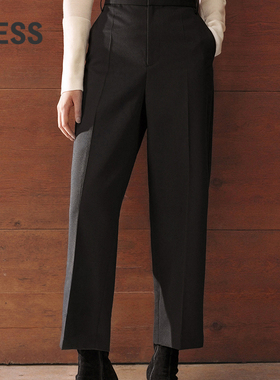 LESS春秋通勤西装裤女百搭简约精纺垂感锥型休闲九分裤2O9E10360