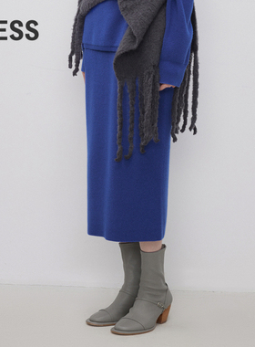 【0压系列】LESS秋冬绵羊毛半裙女通勤宽松直筒半身裙2NAD12620