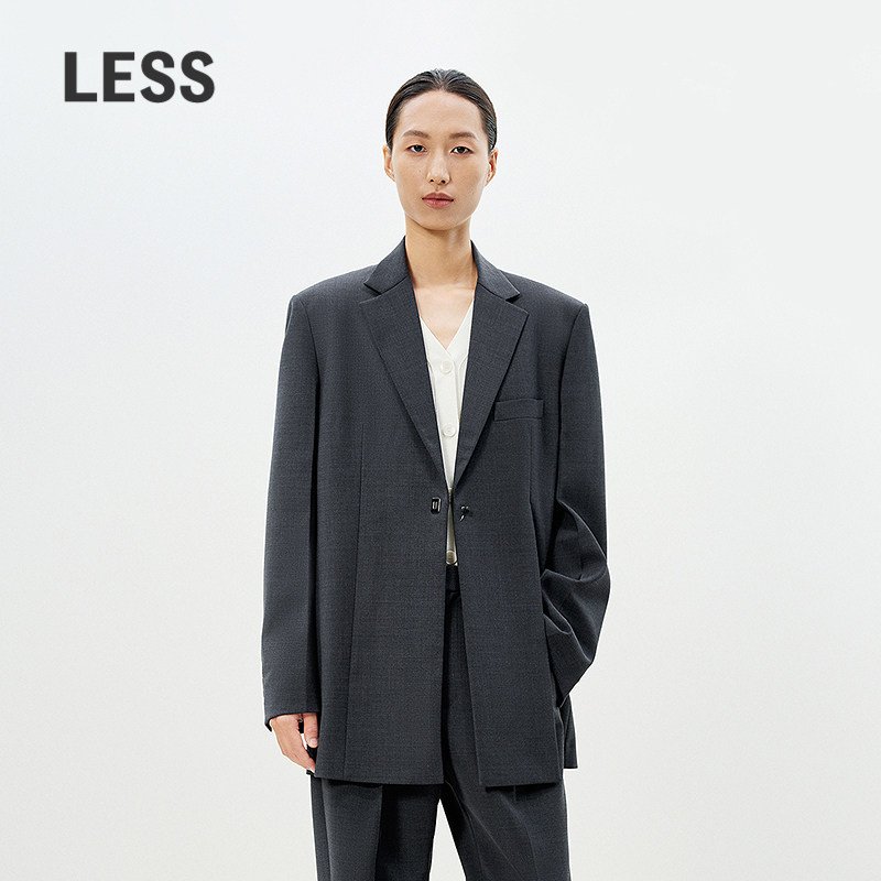 【精工系列】LESS高智感西装女通勤职场开衩设计感西服2P2711690
