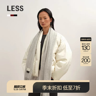 宽松短款 LESS2025年冬新款 夹克棒球羽绒服2P0C15620 商场同款