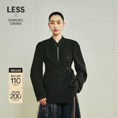 LESS精工全羊毛西装外套女含里
