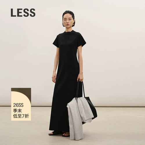 LESS通勤修身短袖连衣裙