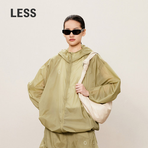 【0压系列】LESS春秋轻薄连帽外套女百搭宽松夹克上衣女2O7611150