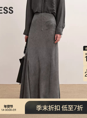 【商场同款】LESS2025秋新款气质鱼尾裙显瘦长款半身裙2P9D18440