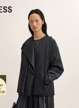 【商场同款】LESS2025年冬新款休闲设计感白鸭绒羽绒服2P9C18480