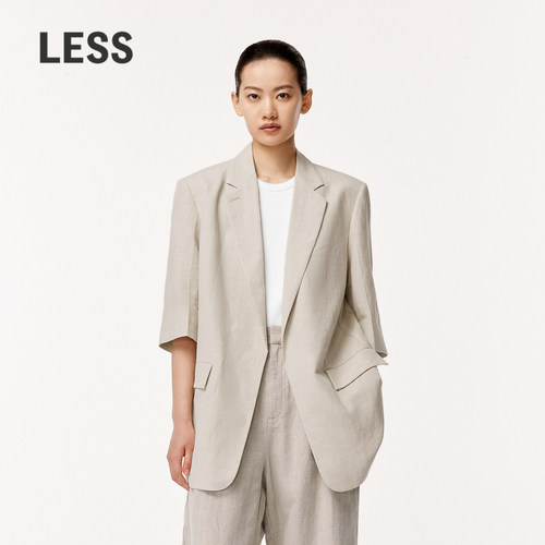 LESS常规休闲简约长袖纯色西装女