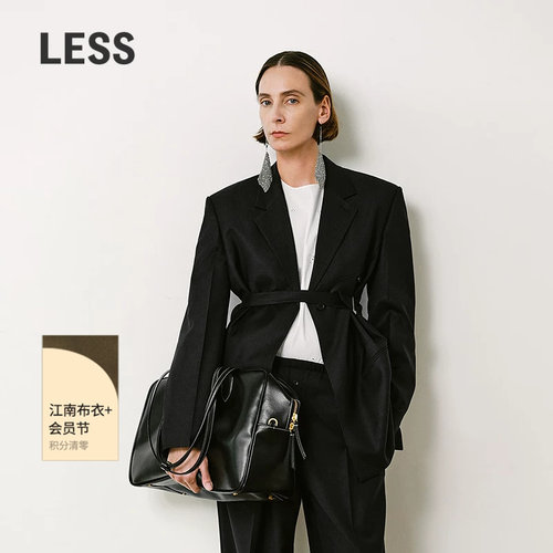 LESS通勤廓形一粒扣正装西服外套