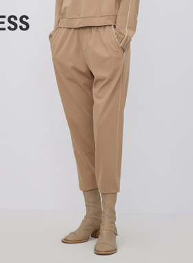 LESS春秋修身锥形休闲通勤利落九分铅笔裤2N8E11610