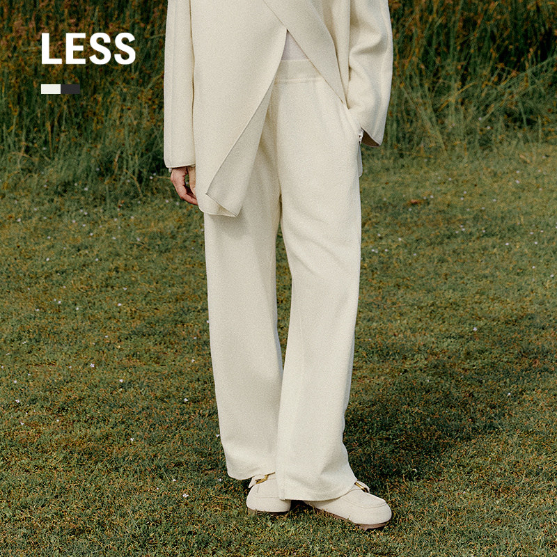 【商场同款】LESS2025冬新款休闲卫裤女宽松直筒香蕉裤2PB