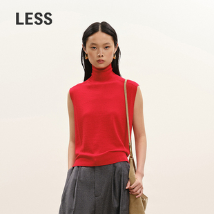 针织衫 绵羊毛高领无袖 LESS2026年春新款 2Q1315510 商场同款
