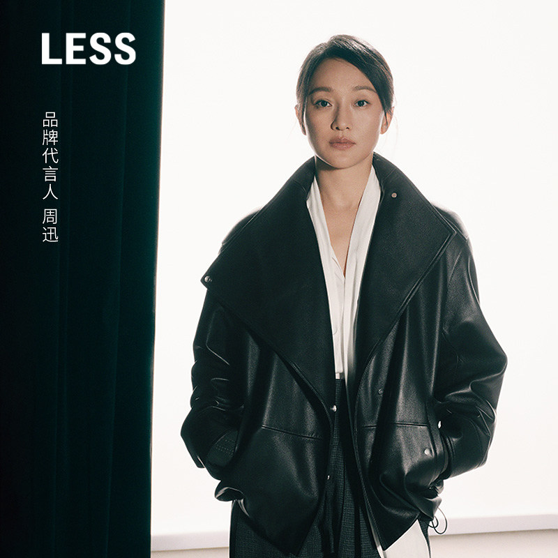 【商场同款/精工系列/周迅同款】LESS2026冬新皮衣外套2Q