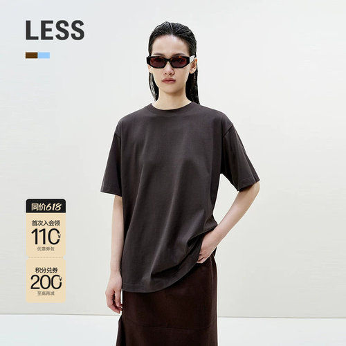 LESS基础休闲宽松圆领全棉T恤女