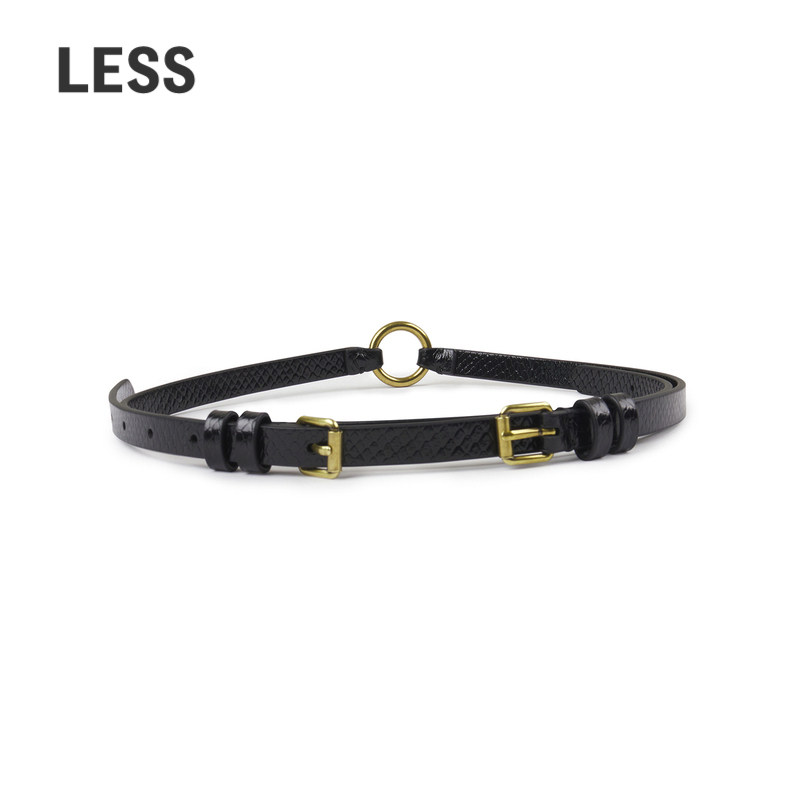 LESS秋解构设计时髦腰带女优雅时尚休闲通勤复古皮带女3O8K1