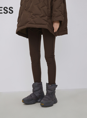 LESS春休闲纯色柔软细腻舒适紧身高弹百搭打底鲨鱼裤2O1E13900