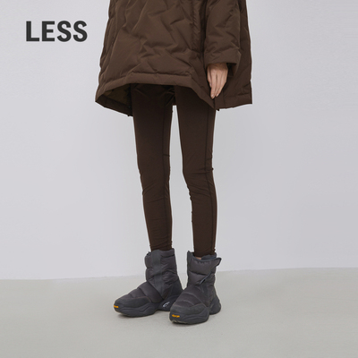 LESS春休闲纯色柔软细腻舒适紧身高弹百搭打底鲨鱼裤2O1E13900